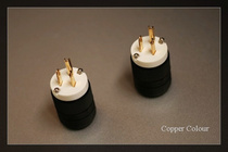 CopperColour Copper Cuprum Series-126 Frozen Gold Plated American Standard Plug or Plug Tail
