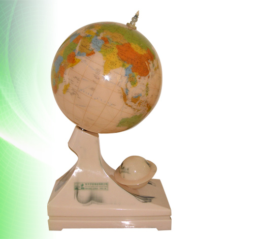 80CM Agate globe ornament Outdoor globe floor-to-ceiling large teaching globe handicraft decoration