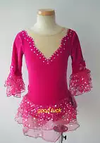 Ice Fire Dance Children's Figure skating suit Figure skating dress