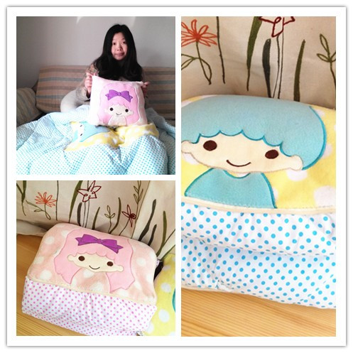 Special price Gemini pillow quilt dual-purpose dormitory car cute cotton