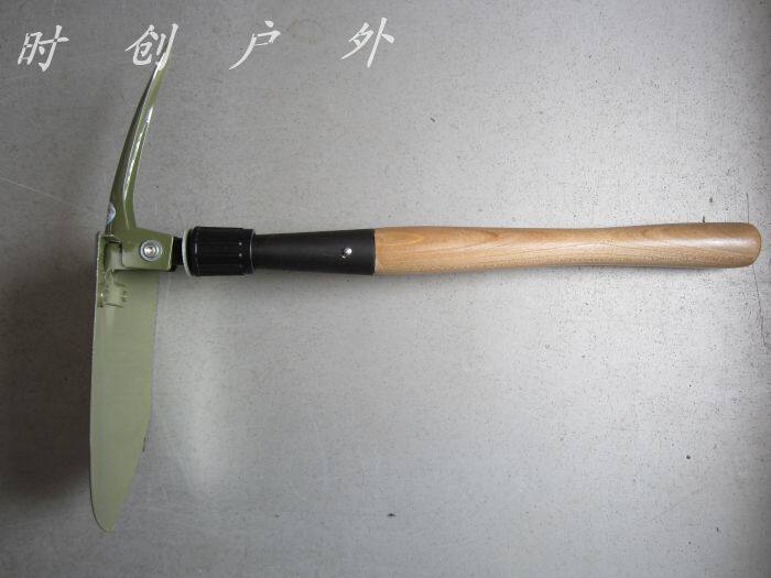 6411 Factory China Second generation spade Universal spade Multi-function wooden handle outdoor folding spade