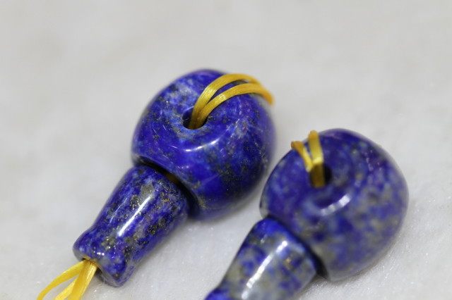 Tibetan Buddhist beads accessories old raw material lapis lazuli Buddha head Length 1 25cm Width 1 5cm Height 1 5cm