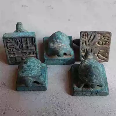 Bronze Turtle Seals Ancient Seals Antique Crafts Decoration Antique Collection