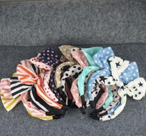 Girl childrens bow hair hoop simple wire mobile rabbit ear headband hairpin
