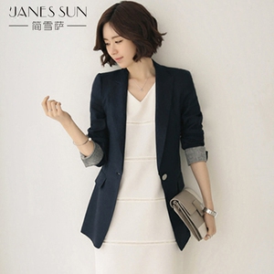 Casual đen slim nhỏ phù hợp với nữ tính khí thời trang mùa xuân và mùa thu áo khoác mới của Hàn Quốc phiên bản của phù hợp với hoang dã yếm