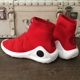 Châu Âu ga nam thun vớ giày thể thao giày lười tay áo len giày thời trang giày cao - Giay cao giày sneaker nam chính hãng Giay cao