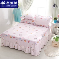 Khăn trải giường bằng vải bông trải giường đơn 	chân váy giường