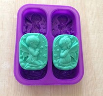 Starry angel boy and girl silicone handmade soap mold Korean soap mold single hole 80g