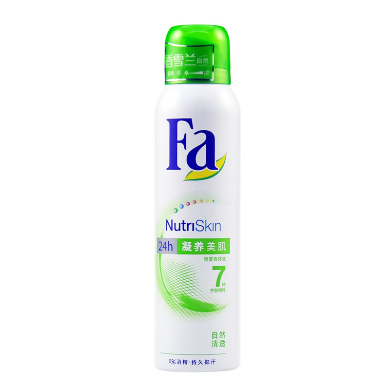 Fa喷雾香体液-凝养美肌 自然清透150ml  持久抑汗止汗清新香型