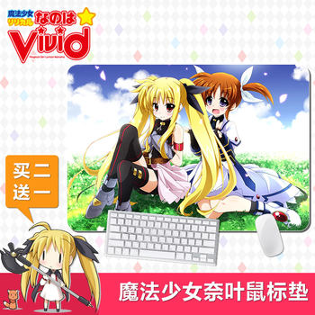 Magical Girl Nanoha vivid mouse pad wristband anime peripheral cartoon ຂອງຂວັນວັນເກີດ ເກມຄອມພິວເຕີ ສົ່ງຟຣີ