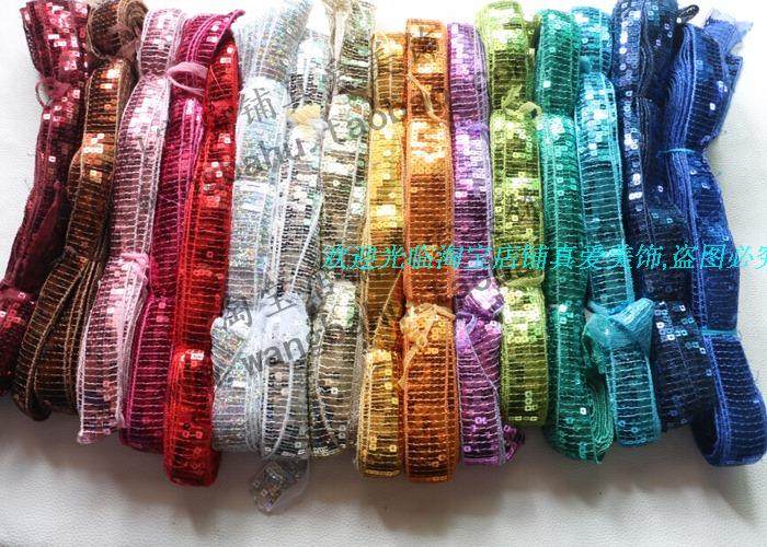 5 rows lace webbing bright sheet with bead sheet with handmade DIY clothing curtain accessories to perform a suitcase hat decoration