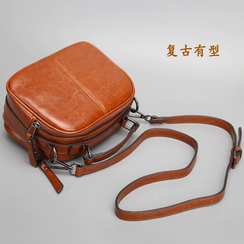 Сумка через плечо, кожаная небольшая сумка, ретро барсетка