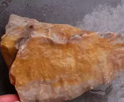 Ningqiang coral Jade fossil training material raw stone carving material fingerprint fine grain corrugated yellow material fine material practice (3 pieces L