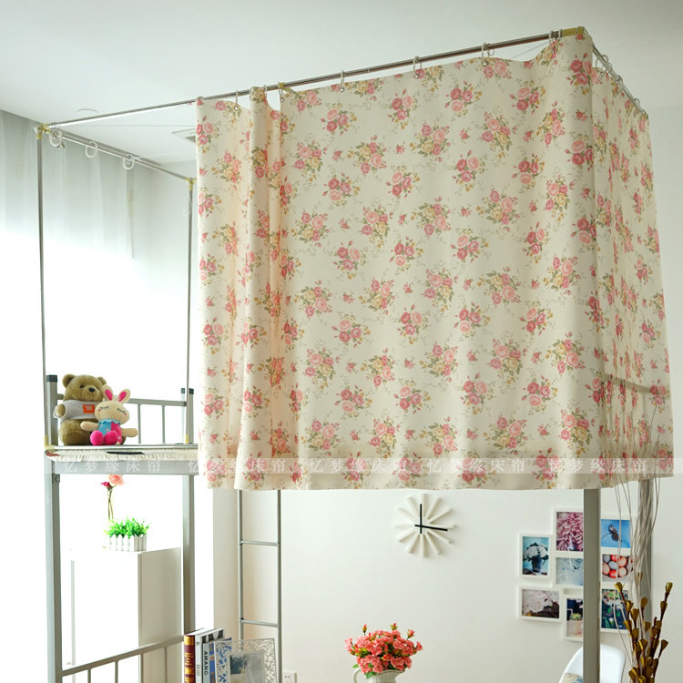 Student Dormitory Apartment bed sleeping room Half shading bed Curtain Bed Mantle Curtains Up And Down Bunk Beds Walled Cloth Fields Garden