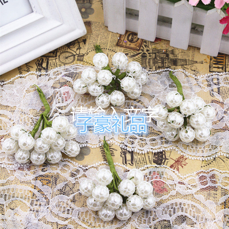 Imitation pearl Fruit Diy grocery son Handmade ring material emulation Mini pearl fruit 12 Price