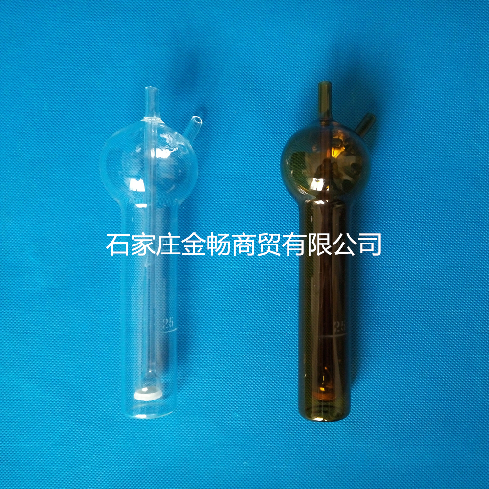Sulfur dioxide absorption bottle porous slab absorption bottle white brown absorption tube 10ml 25ml 50ml
