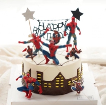 Cake Decorations 7 Superfan Spider-Man pendulum Toy Toys Handmade puppets model Birthday Gifts for Birthday Gifts
