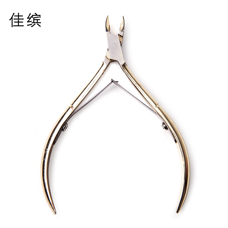 金色死皮剪双叉高品质超耐用款美甲工具去除指甲周边的死皮