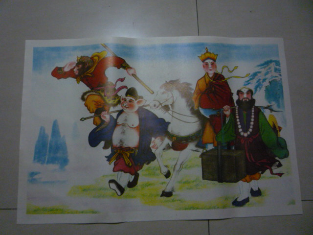Nostalgia 1980s old folk collection decorated old package of old west travel figures