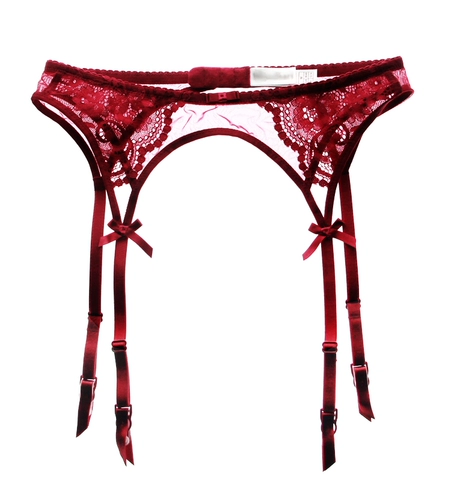 Изысканный сексуальный сексуальный прозрачный ремешок для лабиалага три ряда из трех рядов одной пряжки может отрегулировать украшение ленты очаровательное вино красное