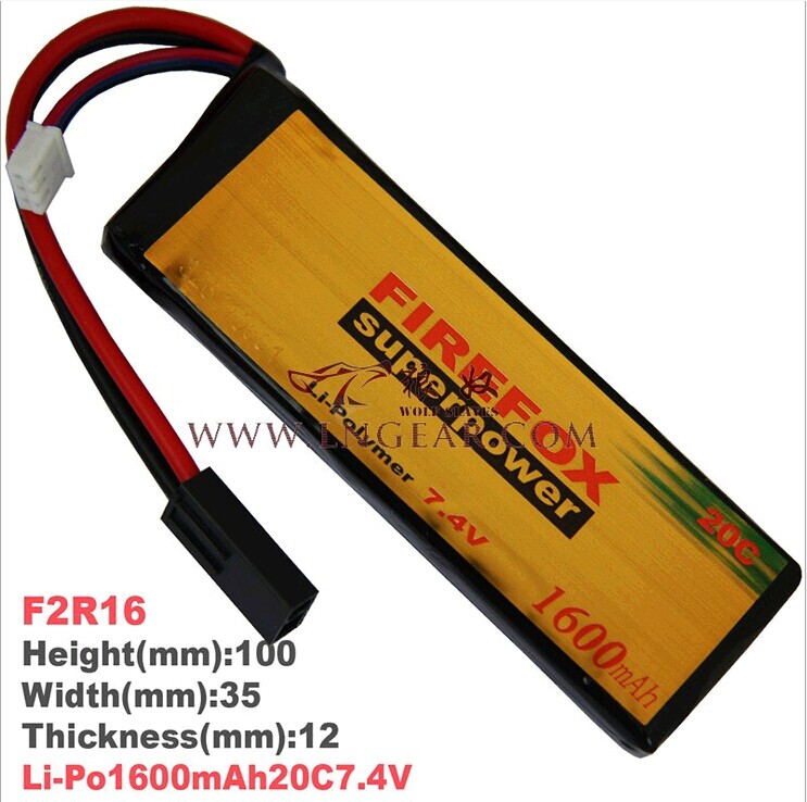 Firefox FIREFOX 1600mAh mAh 7 4V 20C model lithium polymer battery