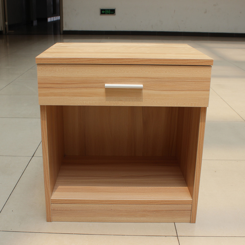 Customizable lockable express hotel hotel furniture standard room guest room rental house simple bedside table with drawers