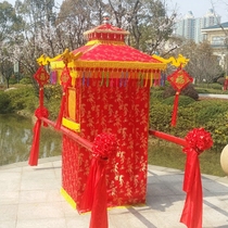  Golden wedding wedding film and television props Yan couple double dragon head folding sedan chair Sedan chair Wedding supplies Sedan chair hot sale punch diamond