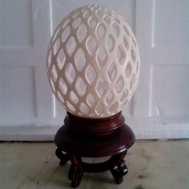 Ostrich Egg Carving Ostrich Egg Craft Gift Pendulum Decoration (Hollowed-out Relief) Ostrich Egg Shell Craft Gift Pendulum Decoration Engraving
