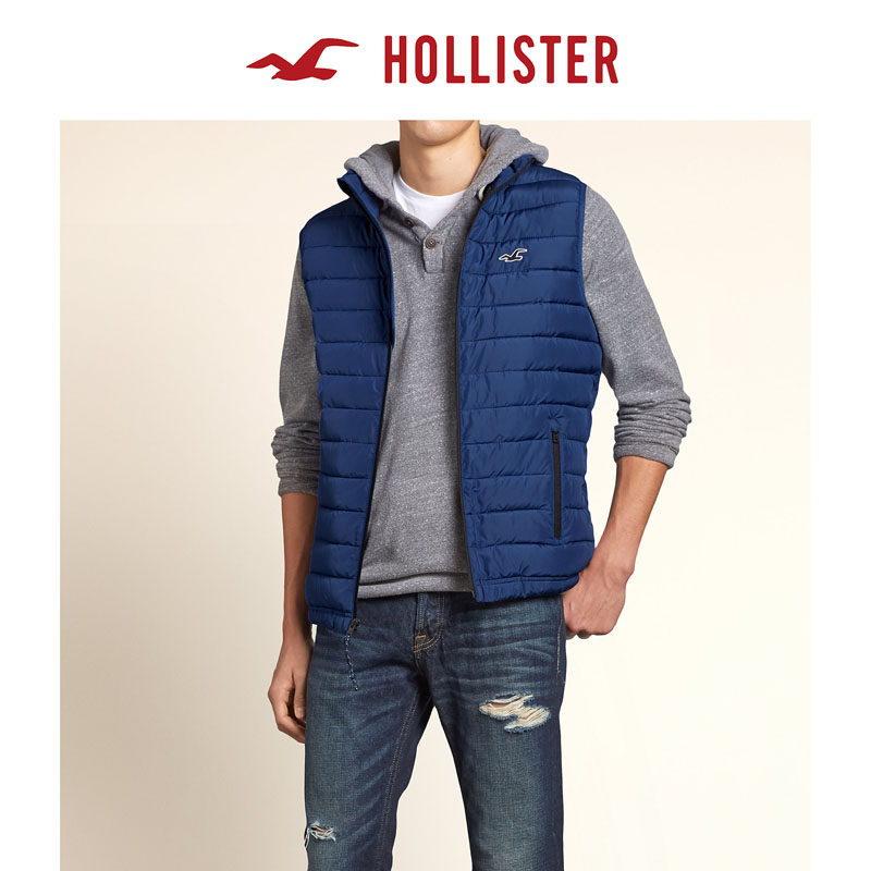 Hollister 轻盈松软马甲 男 98545