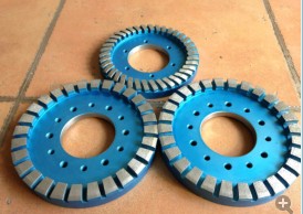 Drum-type disc brake sheet inner arc outer arc bronze sintering mixture diamond grinding wheel plated diamond finishing wheel