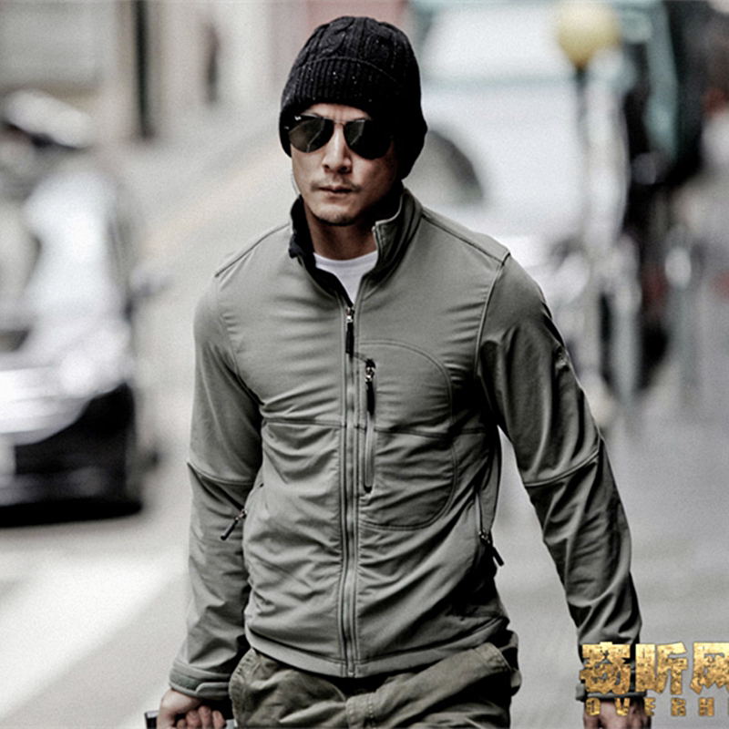 Tad Sharkskin Commander Men's Softshell Jacket Waterproof Fleece Warm Coat Windproof Breathable Promotion