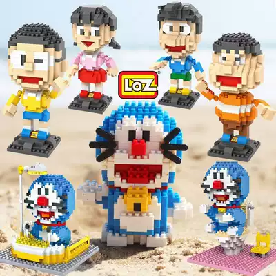 Doraemon Doraemon Kitten genuine authorized LOZ micro-Diamond small particles DIY assembly building blocks
