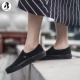 [Miss King] Vans chính hãng thấp để giúp đôi giày vải màu đen Giày nam giày nữ VN-0EYEBKA