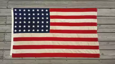 vintage 40 US 48 Star American Flag Stars and Stripes