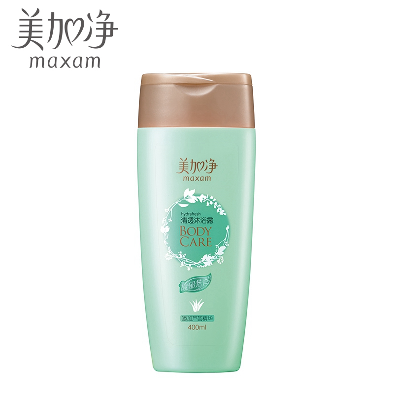 maxam/美加净美加净清透沐浴露400ml 添加芦荟精华沐浴乳