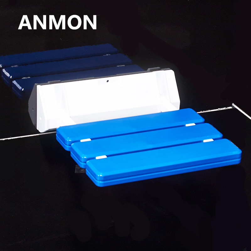 Anmon浴室安全折叠淋浴椅 老人防滑洗澡椅 壁凳墙椅沐浴凳