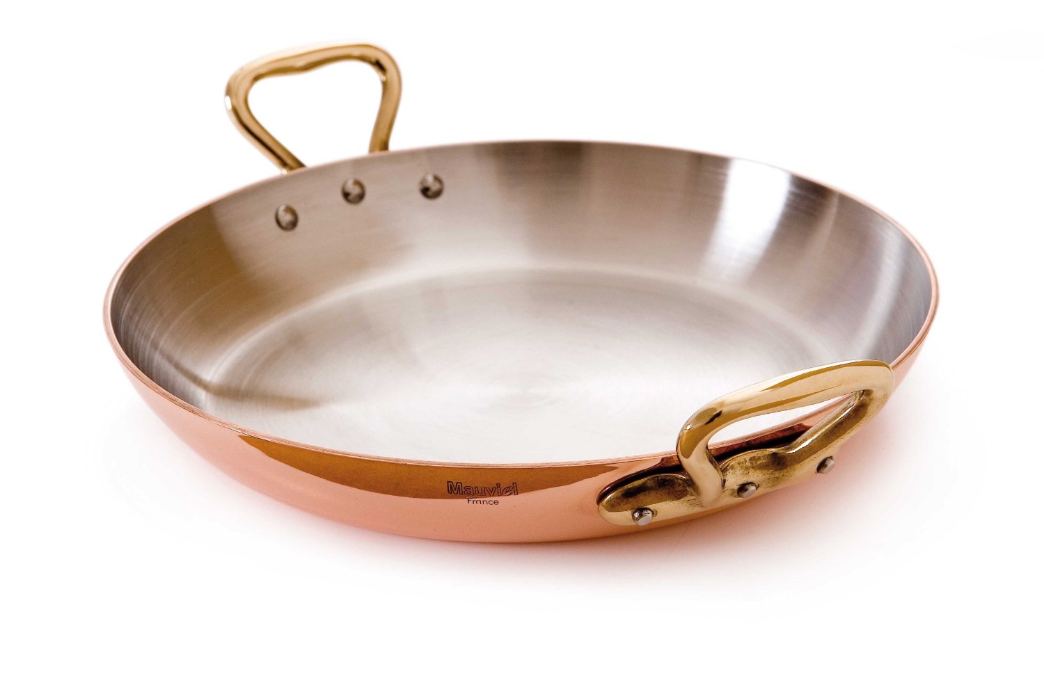 Europe Direct mail France Mauviel copper stainless steel multifunctional double ear flat bottom pan frying pan multiple calipers