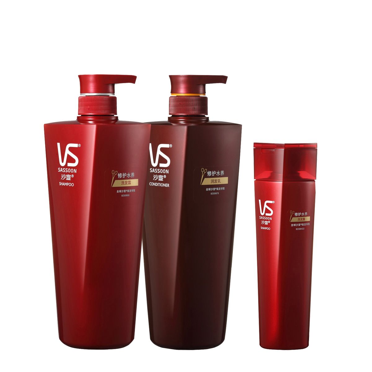 沙宣洗发水修护水养洗发露750ml+200+护发素750ml 洗护套装