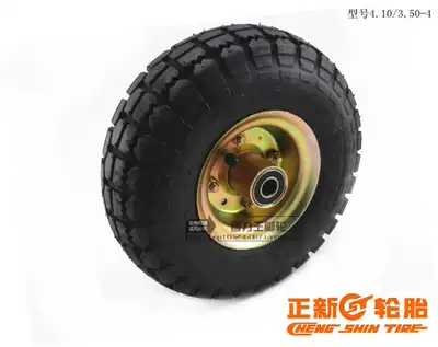 Zhengxin 4 10 3 50-4 natural rubber pneumatic tire thickened flange tool car accessories 350-4