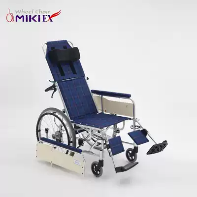 MIKI Sangui Wheelchair High Backrest Full Wheelchair Folding Light Disabled People Wheelchair MSL-T22