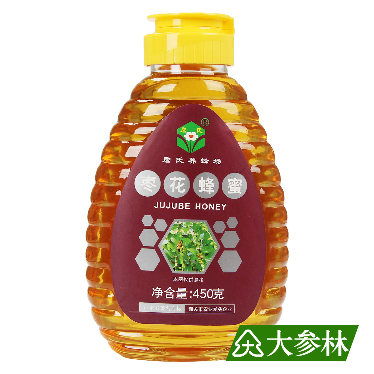 詹氏 枣花蜂蜜 蜂蜜枣花 蜂蜜 蜂蜜正品枣花蜜450克蜂蜜