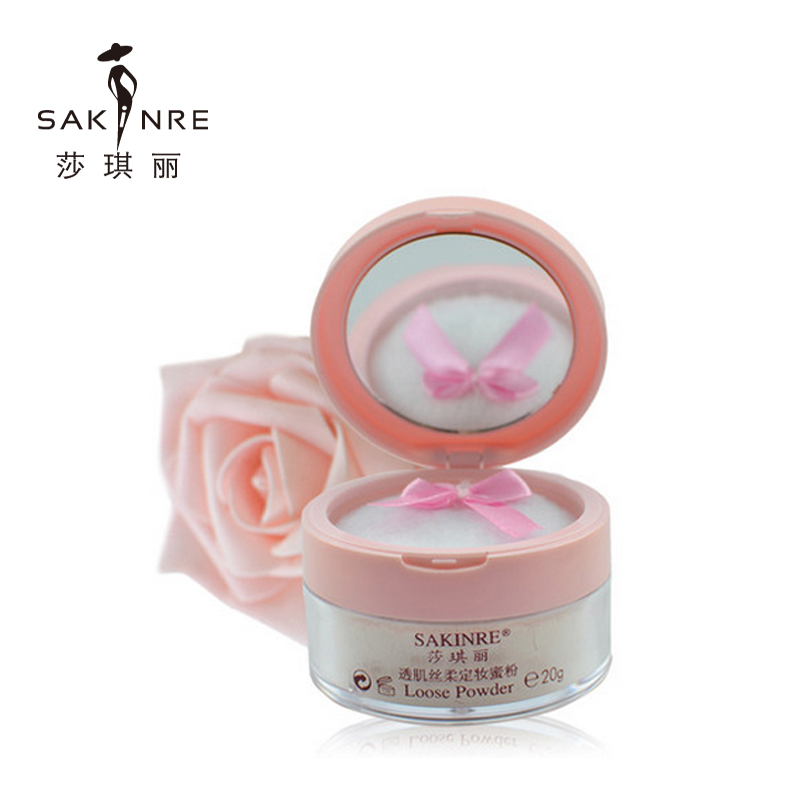 莎琪丽 透肌丝柔定妆蜜粉20g 蜜粉散粉定妆粉珠光控油遮瑕蜜粉