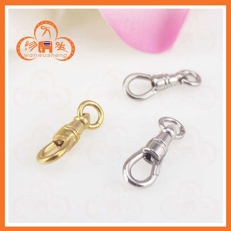 Everything raw Thailand Buddha Card Accessories Special Swivel Eagle Hook Button 18K GOLD CLIP TITANIUM STEEL HOUSING NECKLACE