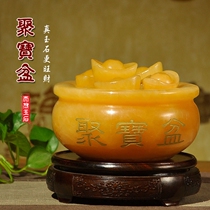 Natural jade topaz cornucopia to attract wealth feng shui ornaments ingots office home decoration store opening gifts