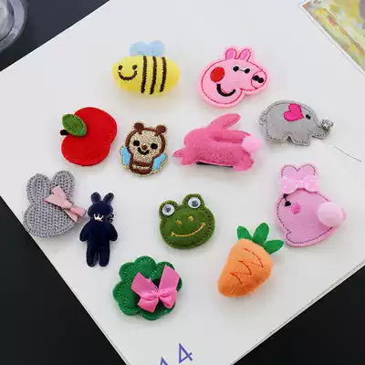 Baby hairclip cute cartoon animal bow flower baby hair clip children hairhairclip girl small hairclip