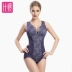 Mỏng hơn Body Shaper Phiên bản nâng cao của phụ nữ Siamese Bụng nâng mông Nâng cơ định hình Đồ lót liền mạch Body Bound Corset - Một mảnh