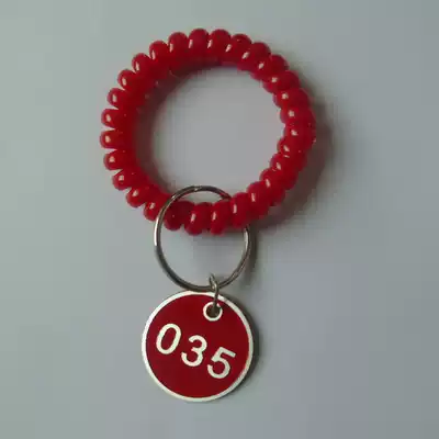 Sauna digital hand plate dining room hotel yard storage card bath aluminum alloy number plate hand circle coil