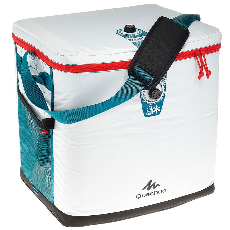 迪卡侬 户外保温箱 车载烧烤保鲜保冷保温箱 超大便携36L QUECHUA