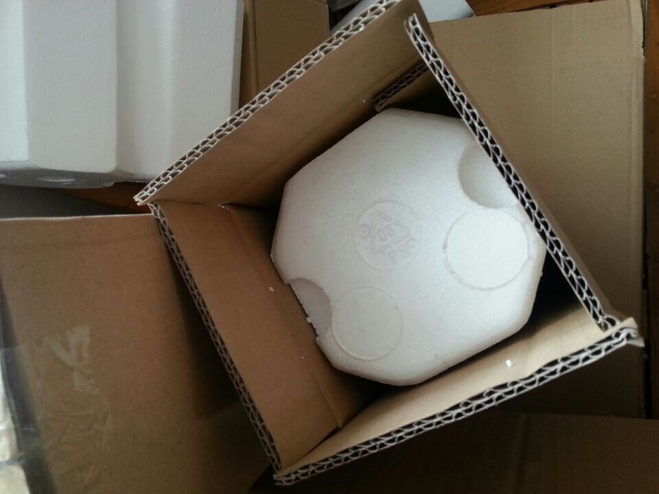 Single red wine foam box One bottle only express special foam box containing carton packaging 1 wholesale