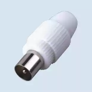 Cable TV connector TV connector 9 5TV straight bamboo joint self-made coaxial plug